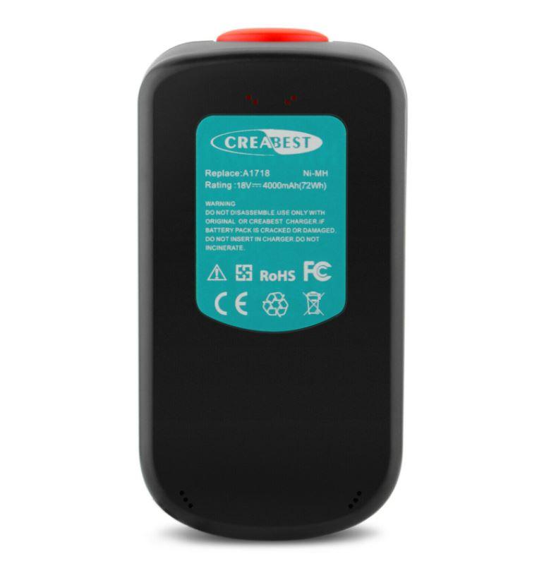 Compatible Battery For Black Decker Firestorm 18V 244760-00 A1718 A18