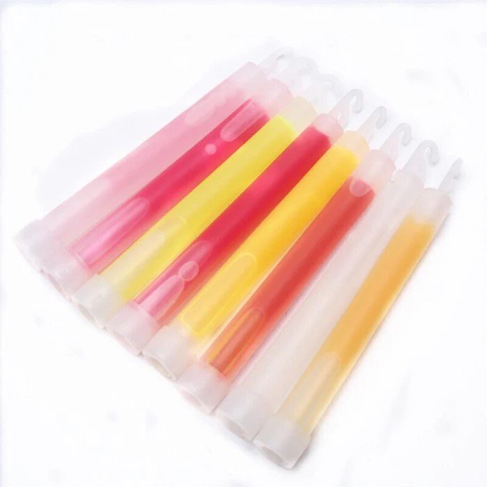 100 x 6 inches (15cm) Glow Sticks Non - toxic Fluorescence Light Outdoor Survival Kit - Office Catch