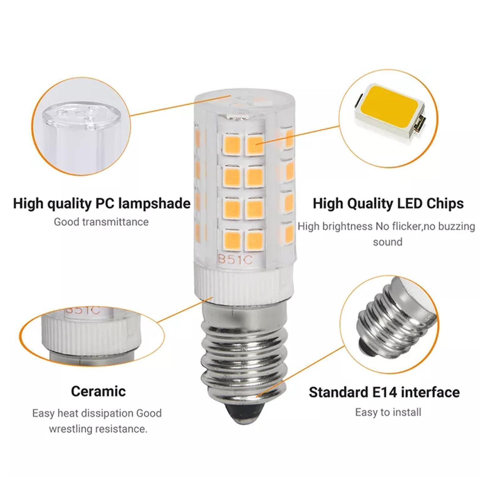 15 Pack LED Corn Bulb E14 2835 SMD Globe Lamp 5W Night Lights For Himalayan Salt Lamps - Office Catch