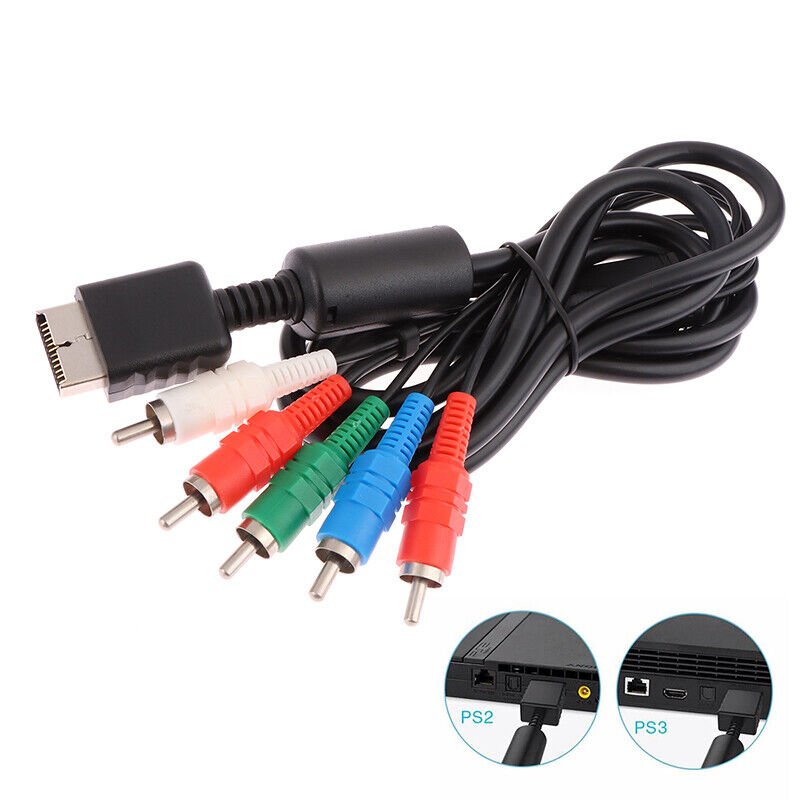 1.8M Multi Component AV cable Audio Video HD TV Cable For PS2 for PS3 Control - Office Catch