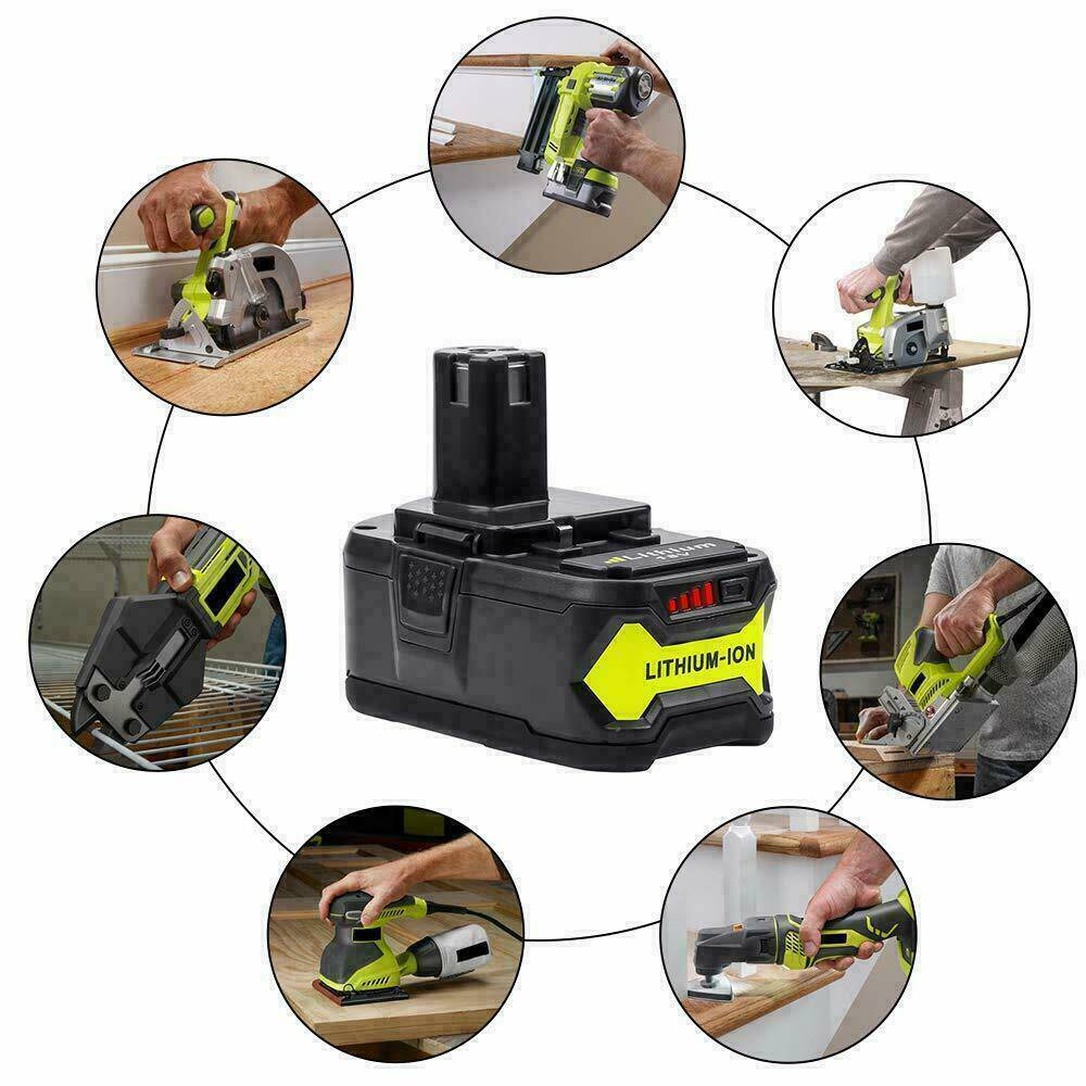 18V 6AH Ryobi One+ Plus Compatible Battery P108 RB18L50 P104 P780 RB18L40 - Office Catch