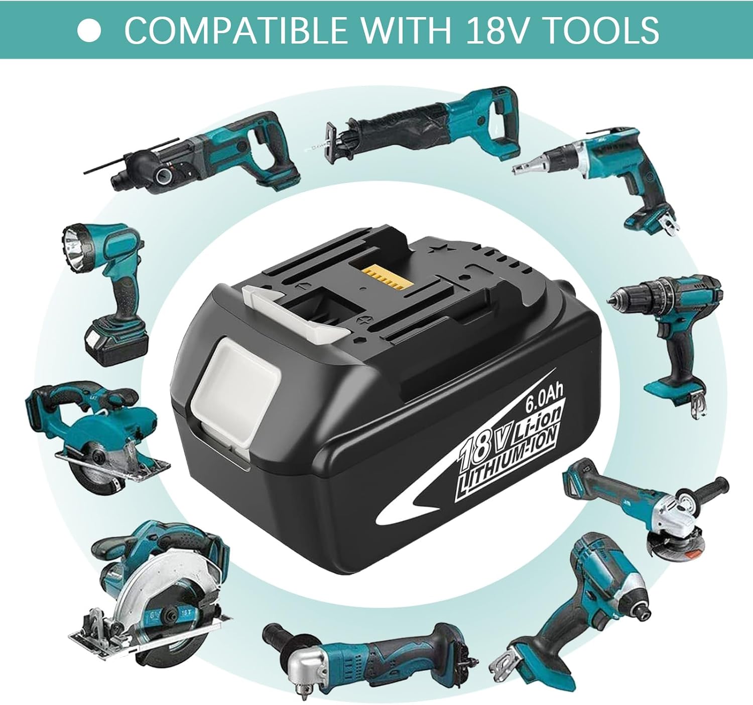 18v Makita Compatible 6ah Battery + Makita Compatible Charger Combo - Office Catch