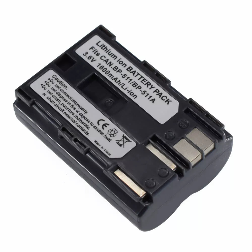 2 BP - 511 Battery for Canon EOS 5D 10D 20D 20Da 300D 30D 40D - Office Catch