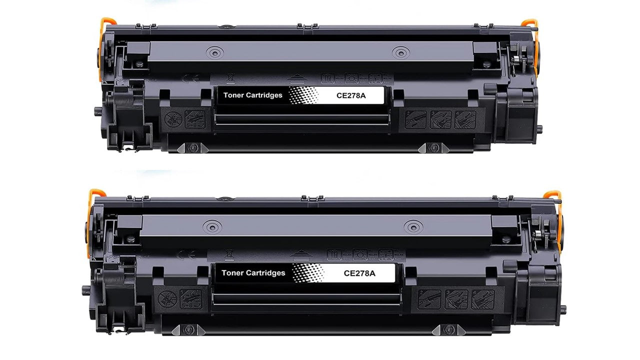 2 x HP 78A CE278A Compatible Black Toner Cartridges - 2,100 Pages Each - Office Catch