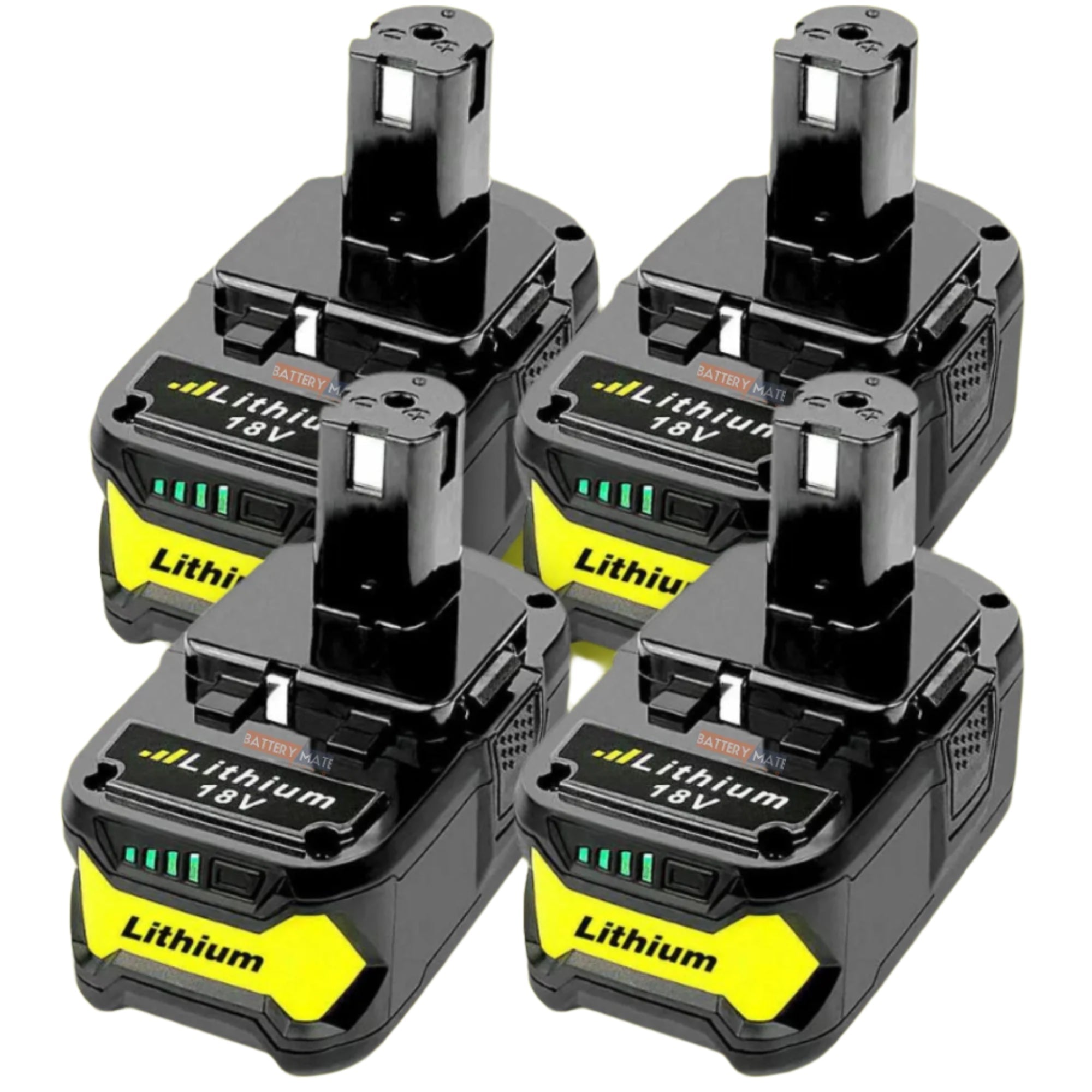 [4 Pack] 6ah Ryobi One+ Plus Compatible 18V Batteries - Office Catch