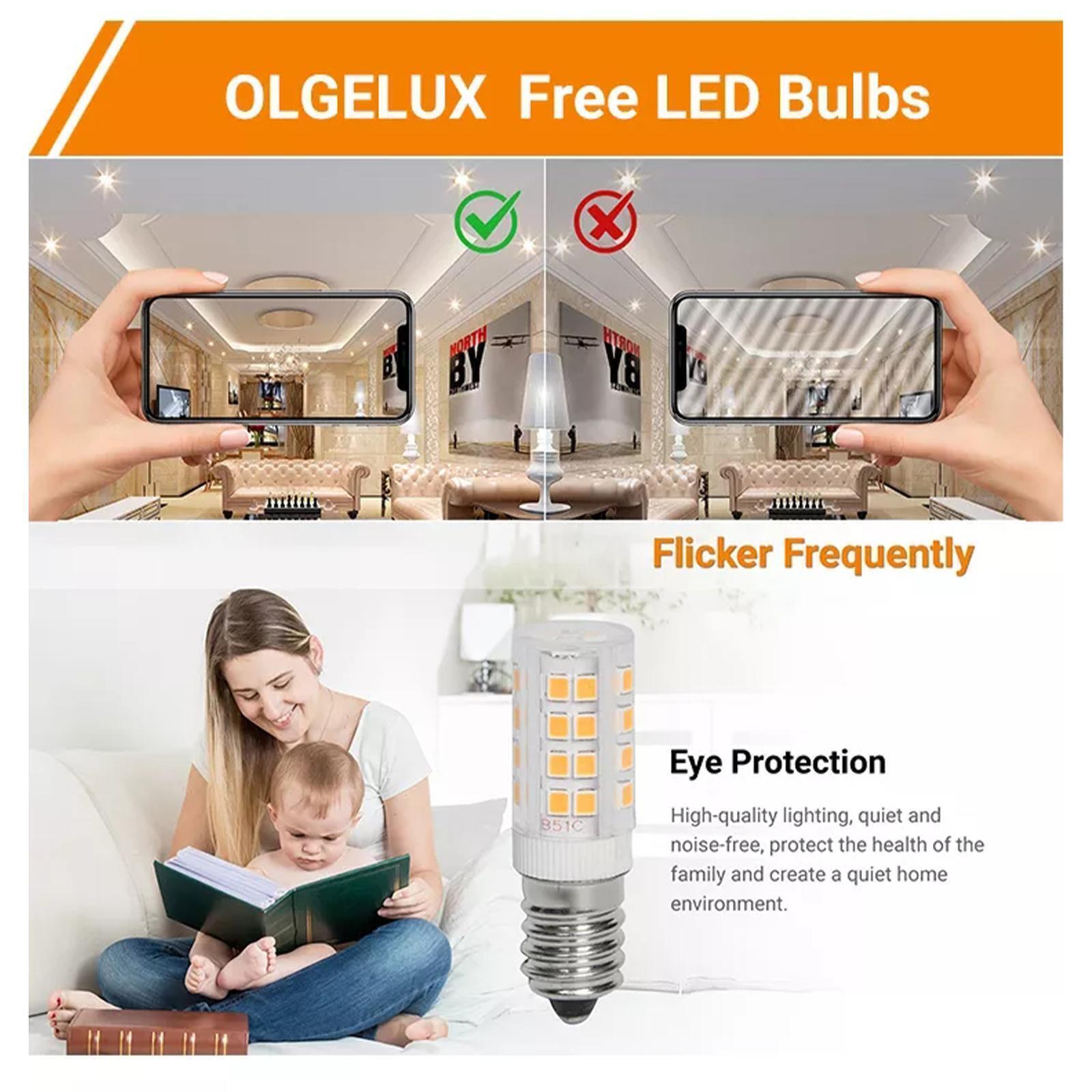 5 Pack LED Corn Bulb E14 2835 SMD Globe Lamp 5W Night Lights For Himalayan Salt Lamps - Office Catch