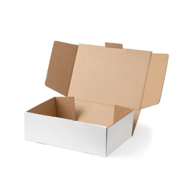 50 Pack A4 Die-cut White Mailing Box 310 x 230 x 105mm - Office Catch