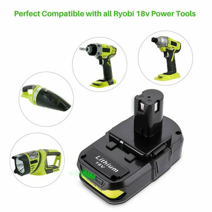 [Combo] 2x Ryobi One+ Plus Compatible 18V 6ah Batteries + 1x Charger - Office Catch