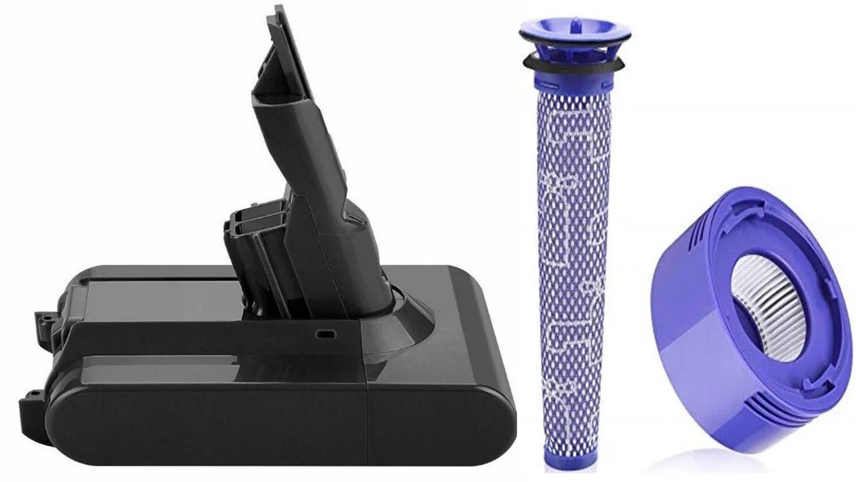 Dyson V7 Battery SV11 For All V7 Vacuums Replacement Animal Motorhead Pro Origin Total Clean Trigger + 1 Pre Filter and Post Filters - Office Catch