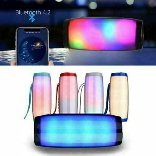 Green | LED Bluetooth Speaker Music Light Speaker with Radio - Office Catch