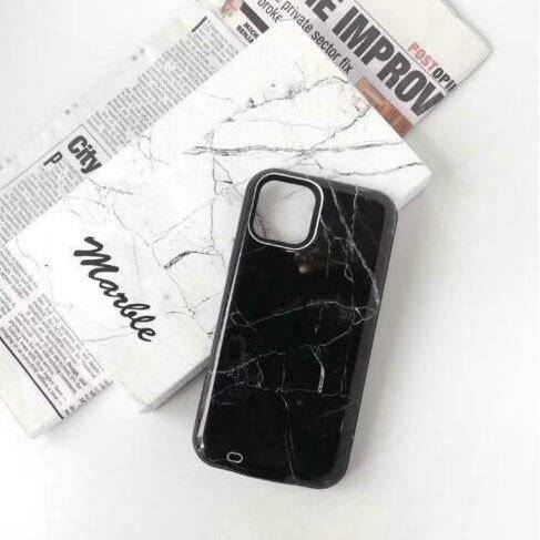 Marble Black For iPhone 11 ProMax Battery Power Phone Case - Office Catch