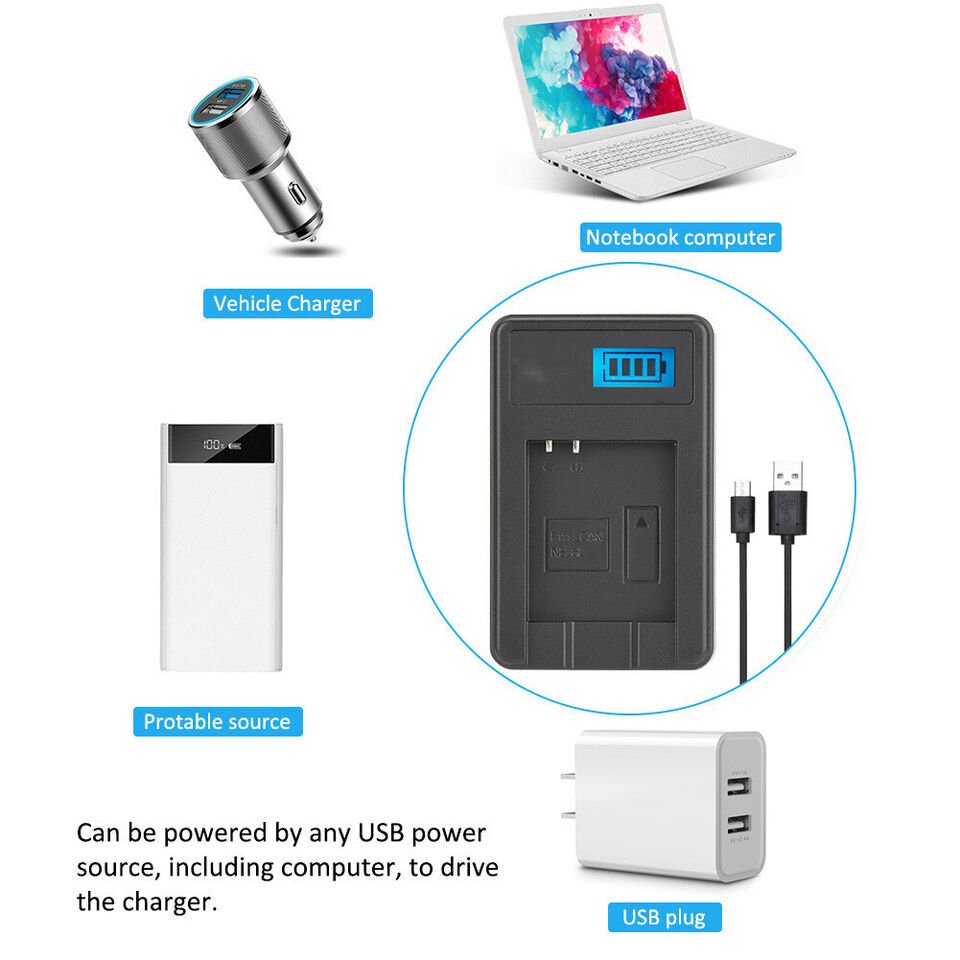 NB-6L Single Slot Battery Charger For SX710 SX610 SX520 SX700 SX600 D3 GD2 - Office Catch