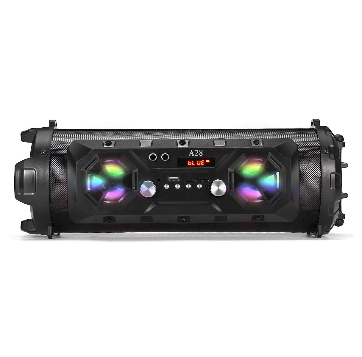 Red Portable Bluetooth Speakers, Bluetooth Boombox with Subwoofer, FM Radio RGB EQ Stereo Sound Bass Wireless Indoor/Outdoor Speaker - Office Catch