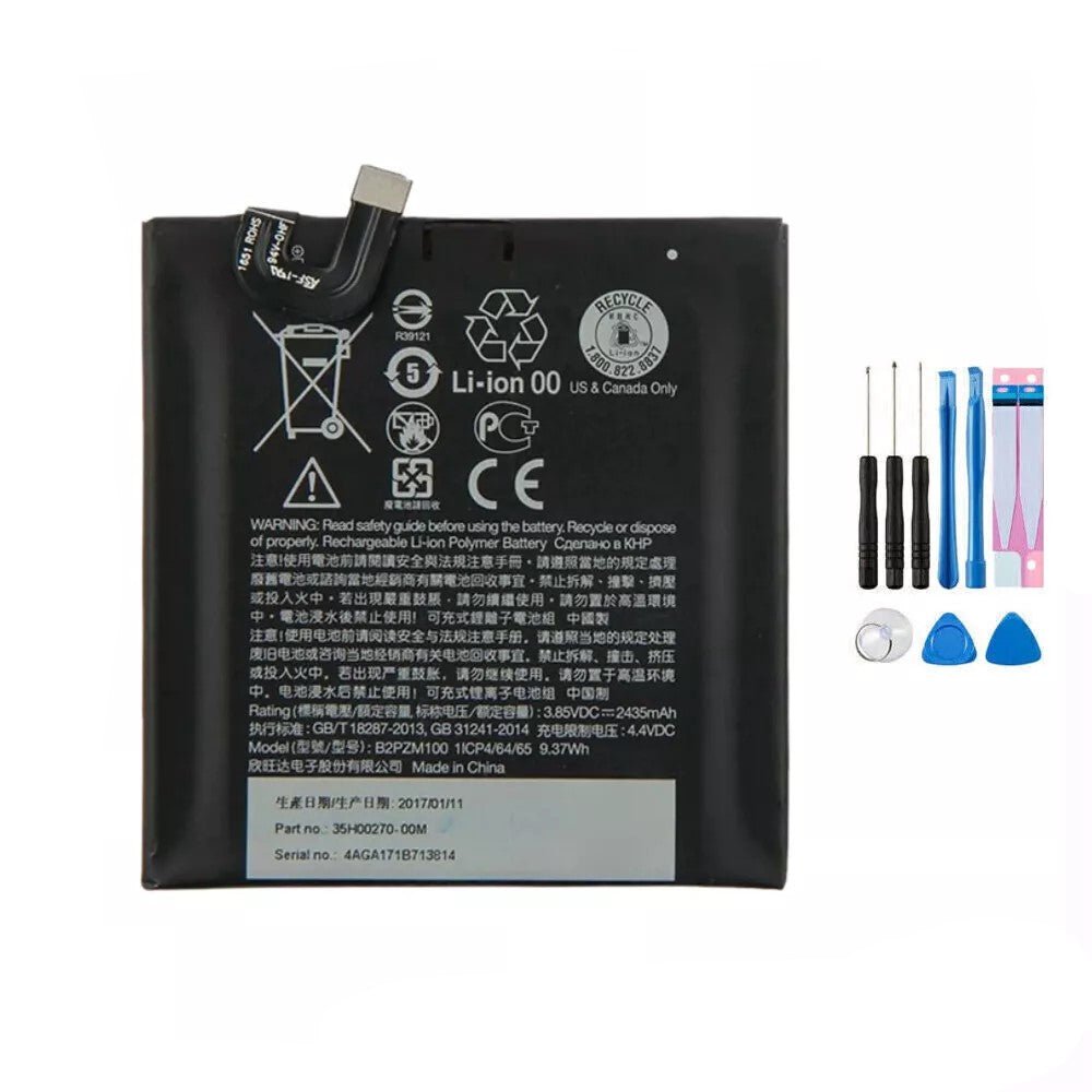 Replacement Battery For HTC U Play Battery 2435mAh B2PZM100 New + Tools - Office Catch