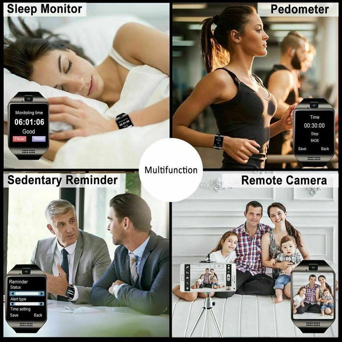 Smart Watch Bluetooth w/Camera Waterproof Phone Sport for Android Phone - Office Catch