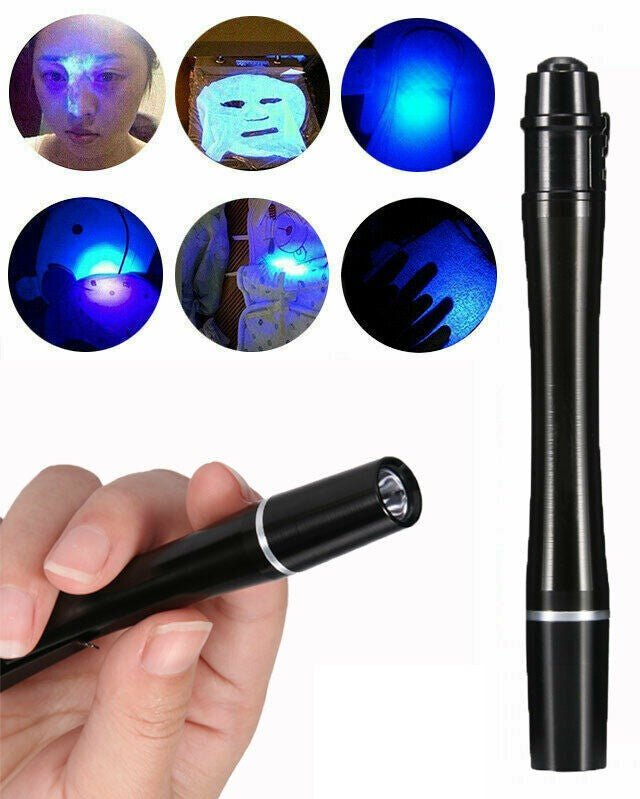 UV Ultra Violet LED Flashlight Blacklight Light 395nM Inspection Lamp Mini Torch - Office Catch