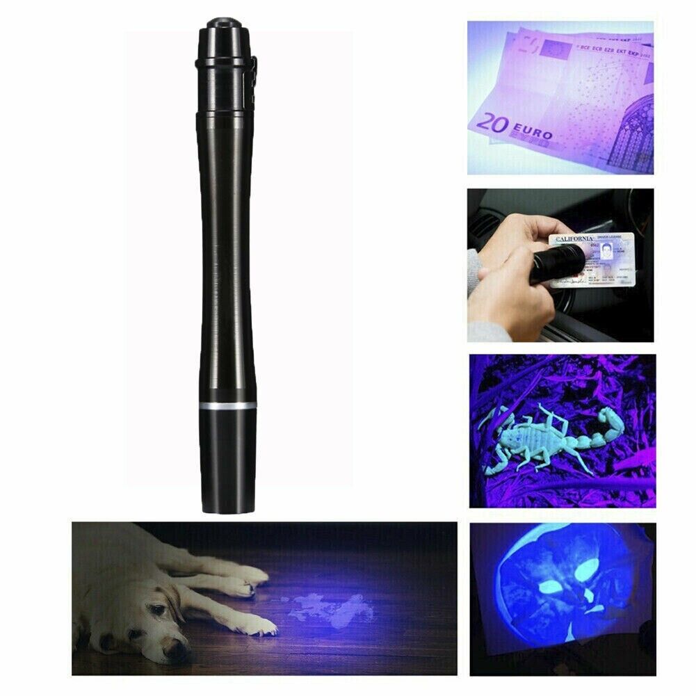 UV Ultra Violet LED Flashlight Blacklight Light 395nM Inspection Lamp Mini Torch - Office Catch