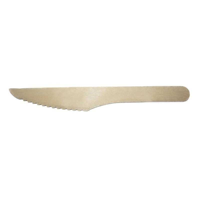 1000 Pack | Disposable Wooden Knife Biodegradable - Office Catch