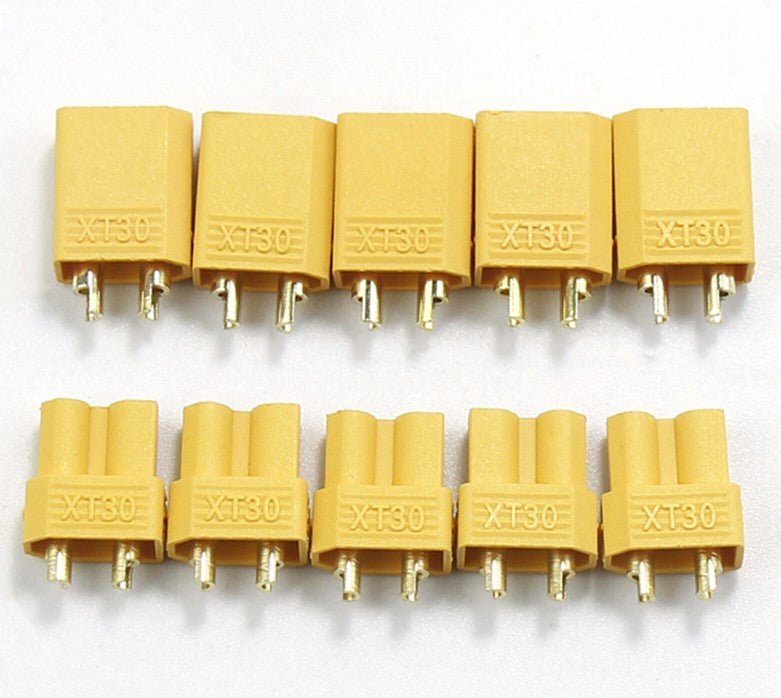 20 Pcs XT30 Male Female Bullet Connector Plug for Lipo Battery - Office Catch