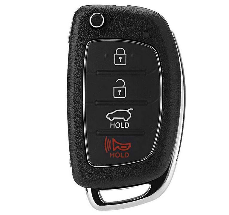 4 Button Flip Key Remote Shell Case FITS Hyundai i40 i30 ix35 Sante Fe - Office Catch