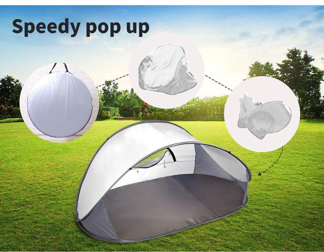 4 Person Tent Pop Up Camping Beach Hiking Tent - Office Catch