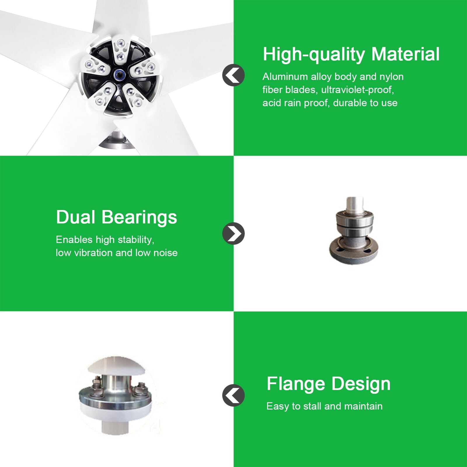 5 Blade Wind Turbine + Charger Controller - Office Catch