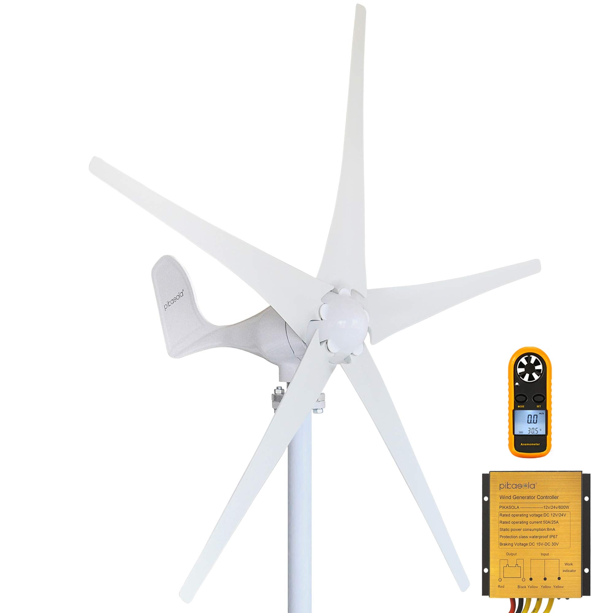 5 Blade Wind Turbine + Charger Controller - Office Catch