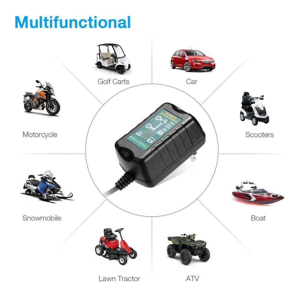 6V 12V 1.5A Car Automatic Motorcycle Battery Charger Maintainer Trickle - Office Catch