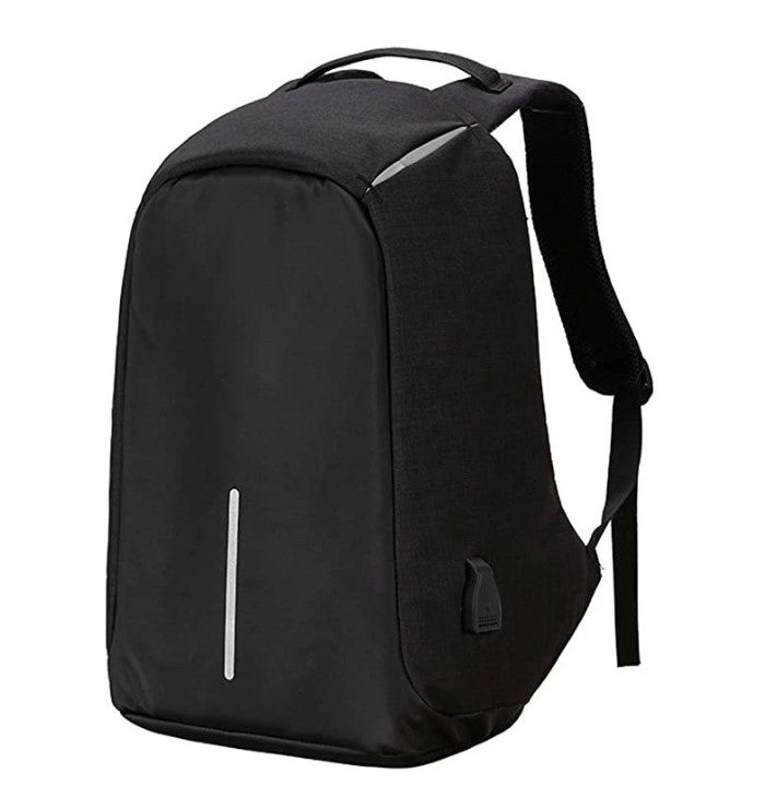 Bag Backpack Anti-theft USB Charging Waterproof Laptop Travel Shoulder School | Black - Office Catch