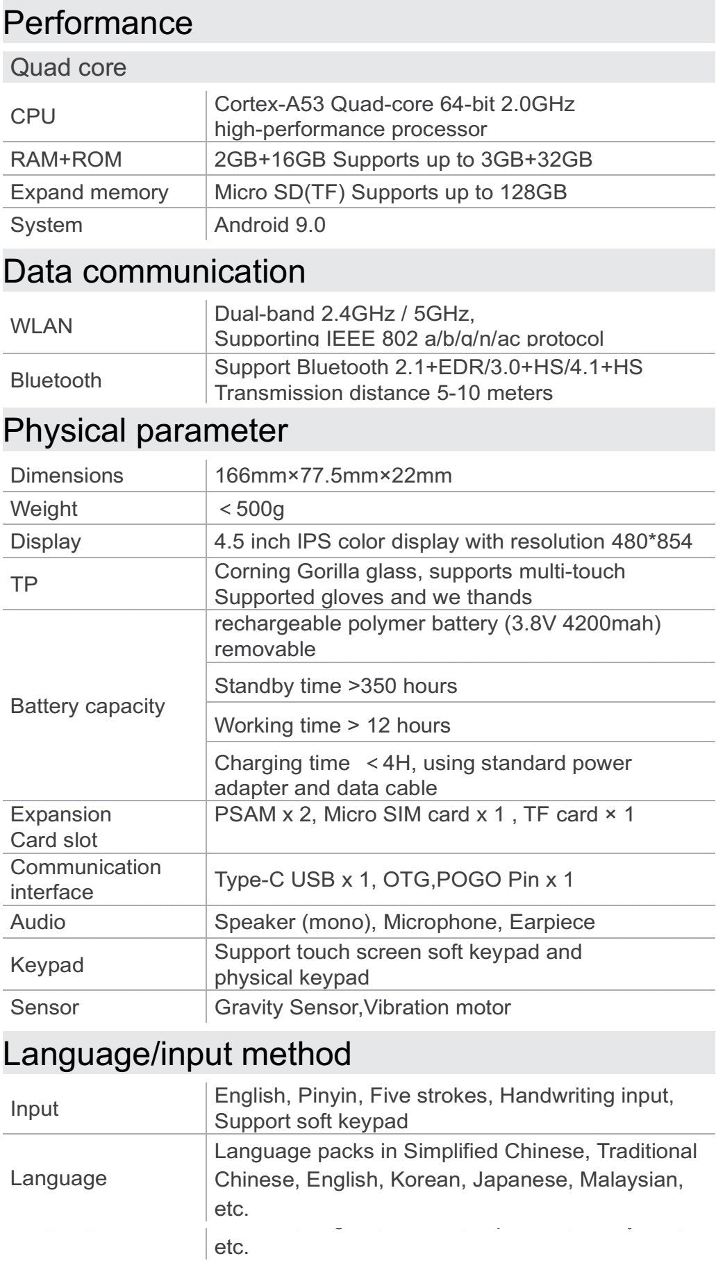 Barcode Scanner Handheld Terminal Device T80- Bluetooth, WiFi, WLAN - Office Catch