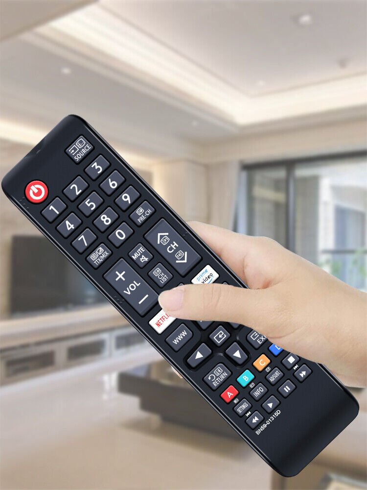 BN59-01315D Universal Remote for Samsung 4K Ultra HD Smart LED TV, Smart TV Remote Control Compatible with All Samsung Remote Control Models, with Netflix Prime Video Buttons, No Setup Required - Office Catch