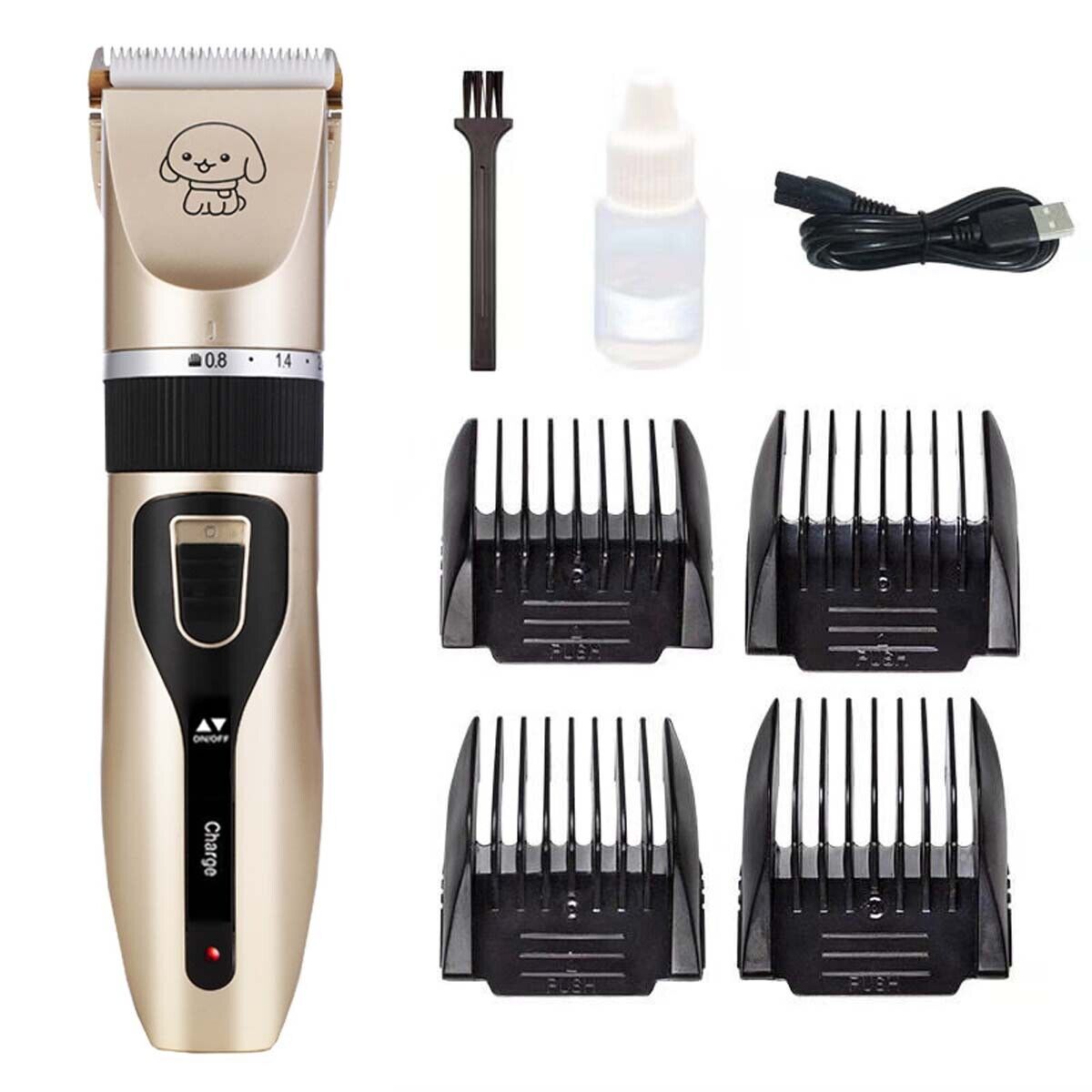 Cat Dog Pet Clippers Hair Electric Clipper Grooming Trimmer Shaver Cordless Set - Office Catch