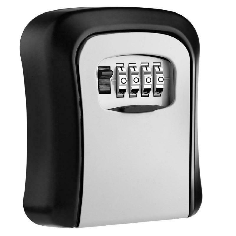 Combination Lock Key Safe Storage Box With Wall Mounting - Office Catch