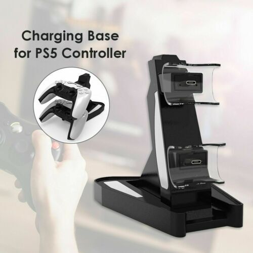 Controller Charger Charging Station Dock for PS5 Gamepad Stand Holder Gaming WU - Office Catch