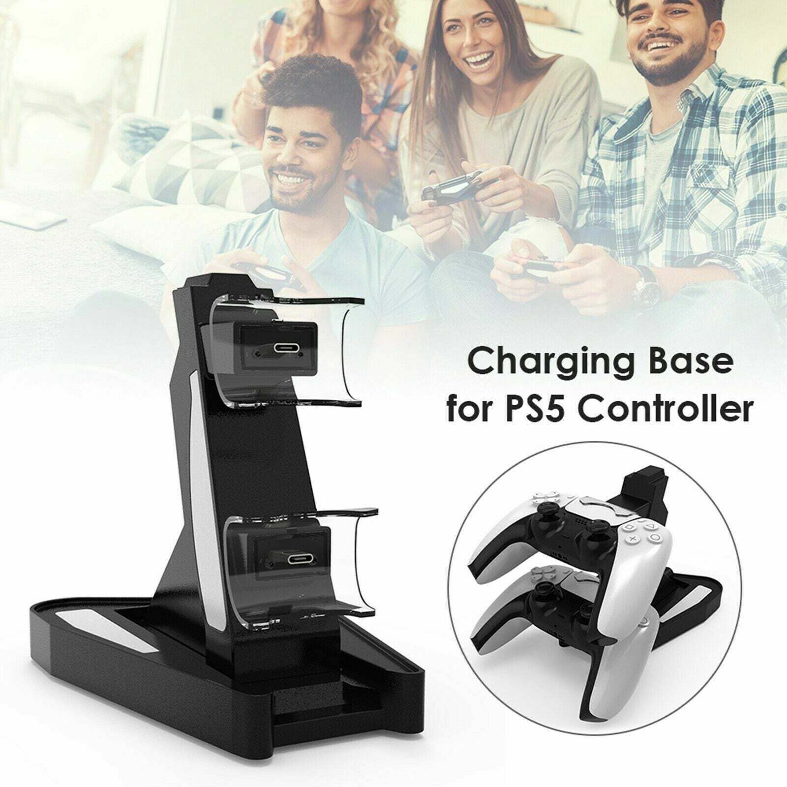 Controller Charger Charging Station Dock for PS5 Gamepad Stand Holder Gaming WU - Office Catch