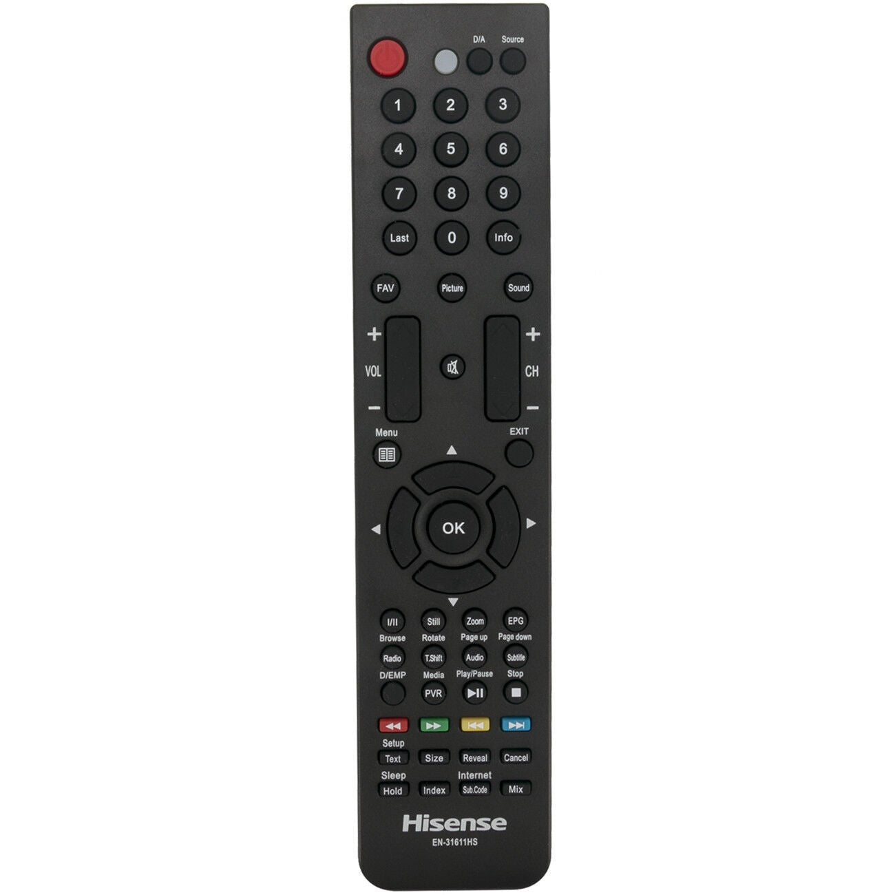 EN-31611A TV Remote Control For Hisense TV sub EN-31611HS for HL19T28L HL32K300L - Office Catch