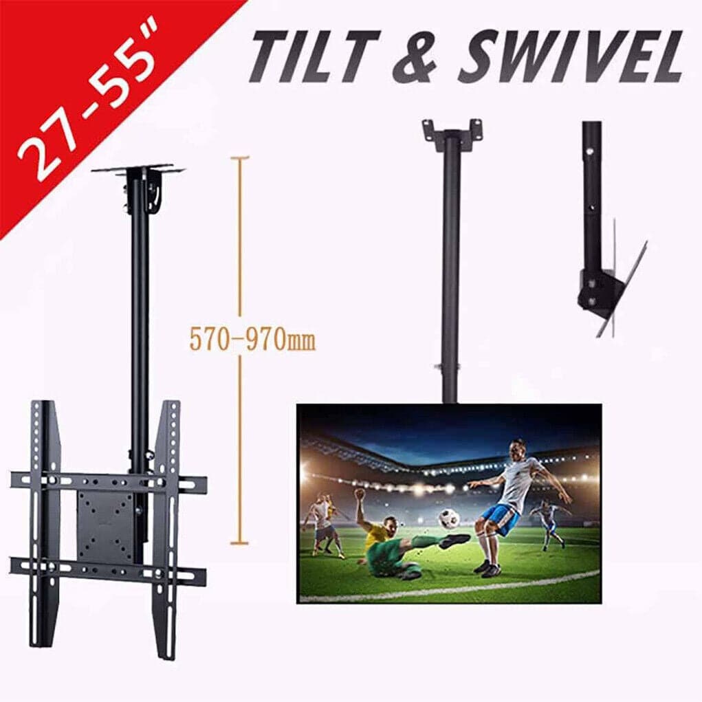 Fit For 30-72inch TV | Ceiling Wall TV Bracket & 180 Rotate For Samsung LG Sony - Office Catch