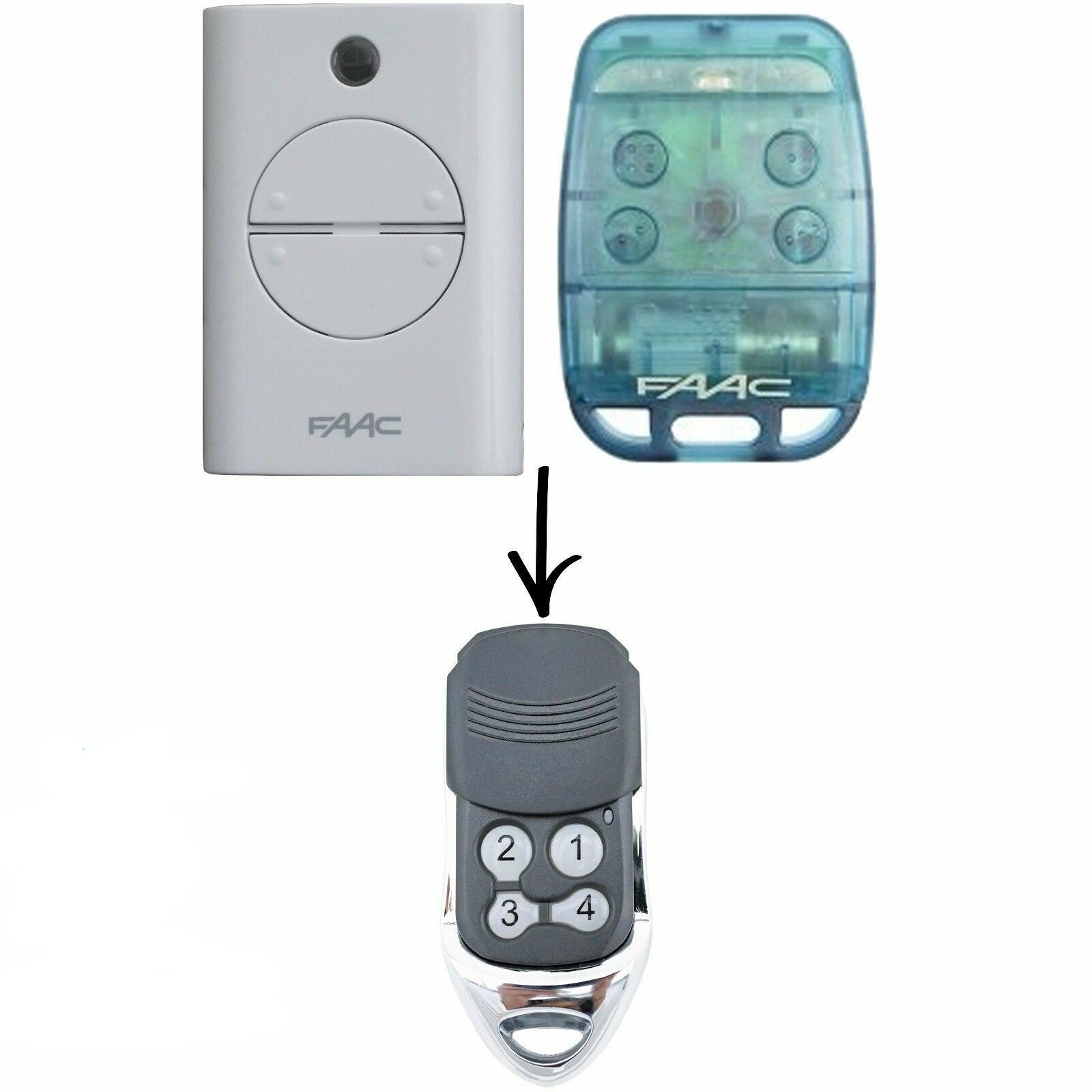 Garage/Gate Remote Compatible XT2/XT4/TE4433H/787452/433 LC RC 740 741 402 FAAC - Office Catch