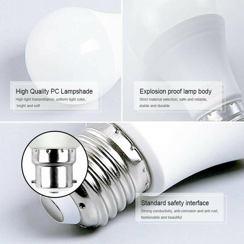 Globe Light Cool White Screw Bright Bulb 2x LED Bulb 7W E27 - Office Catch