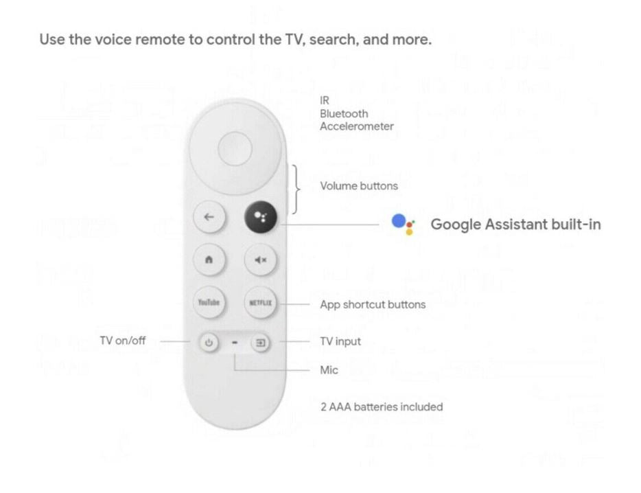 GOOGLE CHROMECAST TV Replacement Remote Control G9N9N for model GA03131-AU - Office Catch