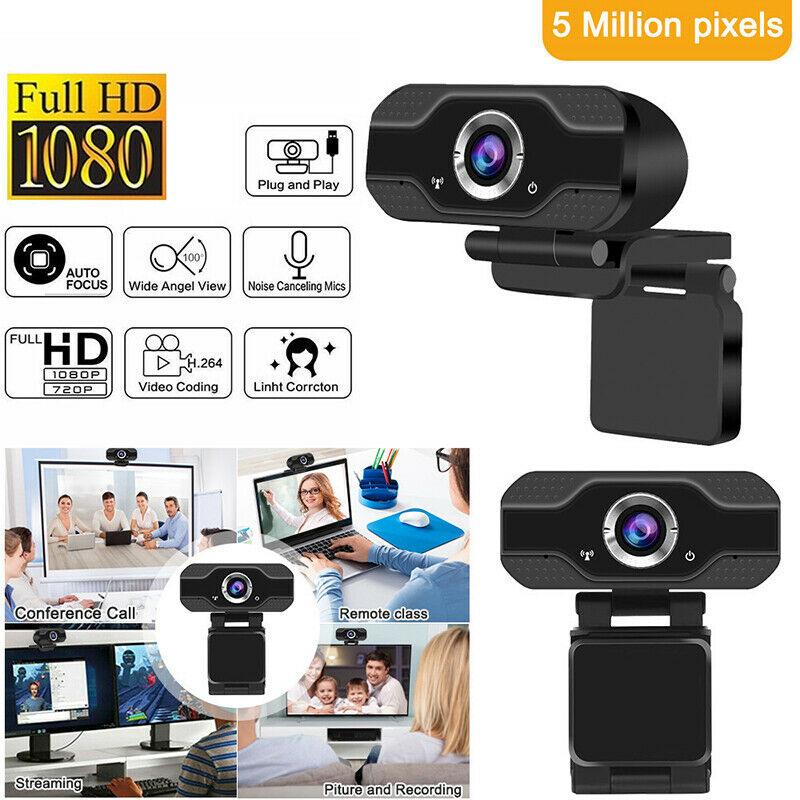 HD USB Webcam For PC Laptop 1080P With Microphone - Office Catch