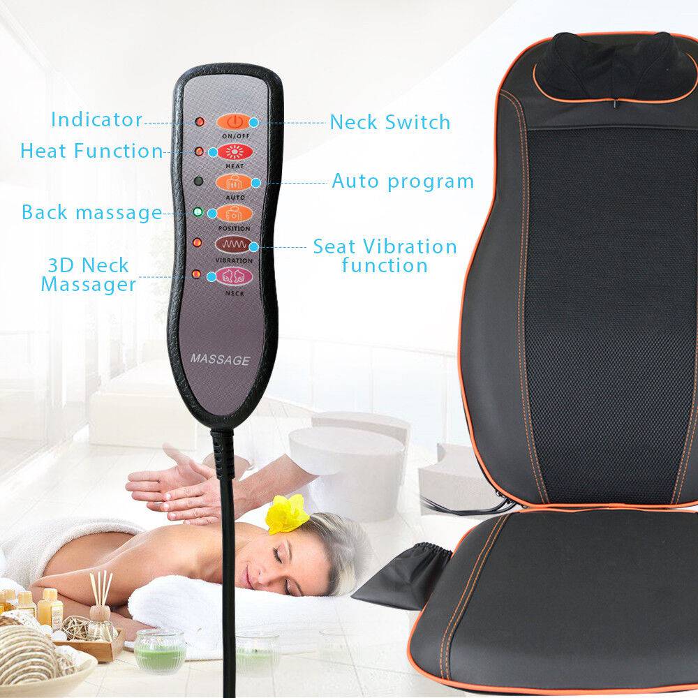 Massager Chair Back Full Body Massage Pad Seat Cushion Home Car Office - Office Catch