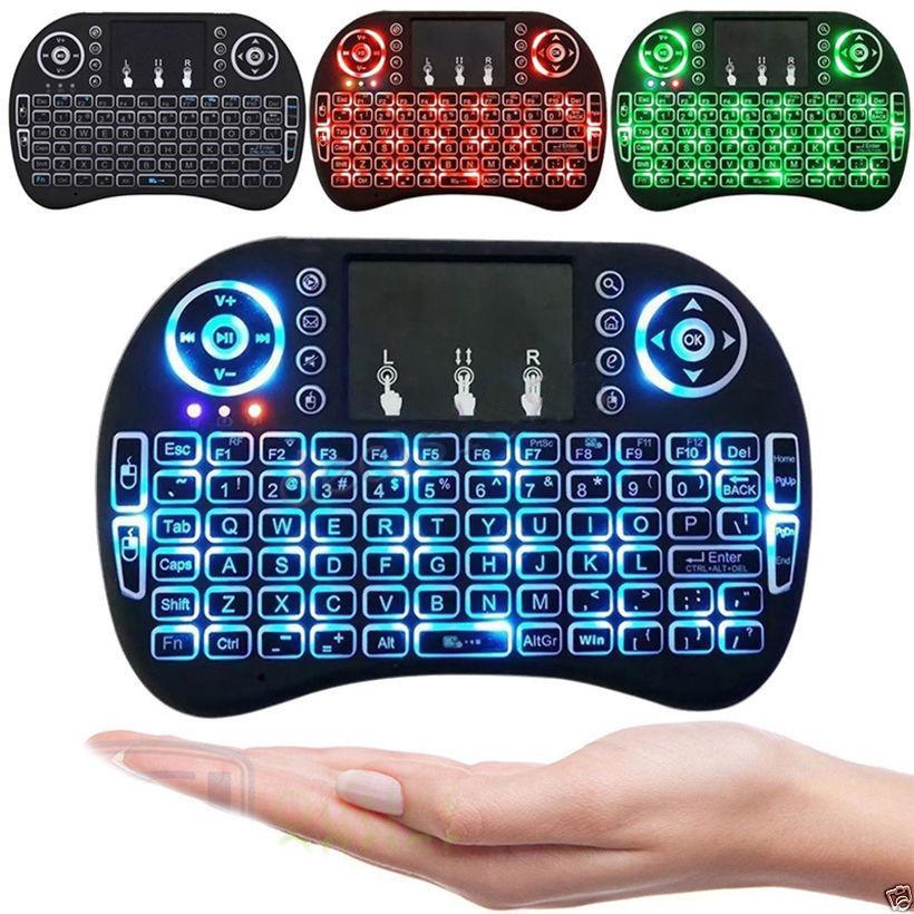 Mini Wireless Remote Keyboard for Smart TV Android Box i8 2.4GHz with Touchpad. - Office Catch