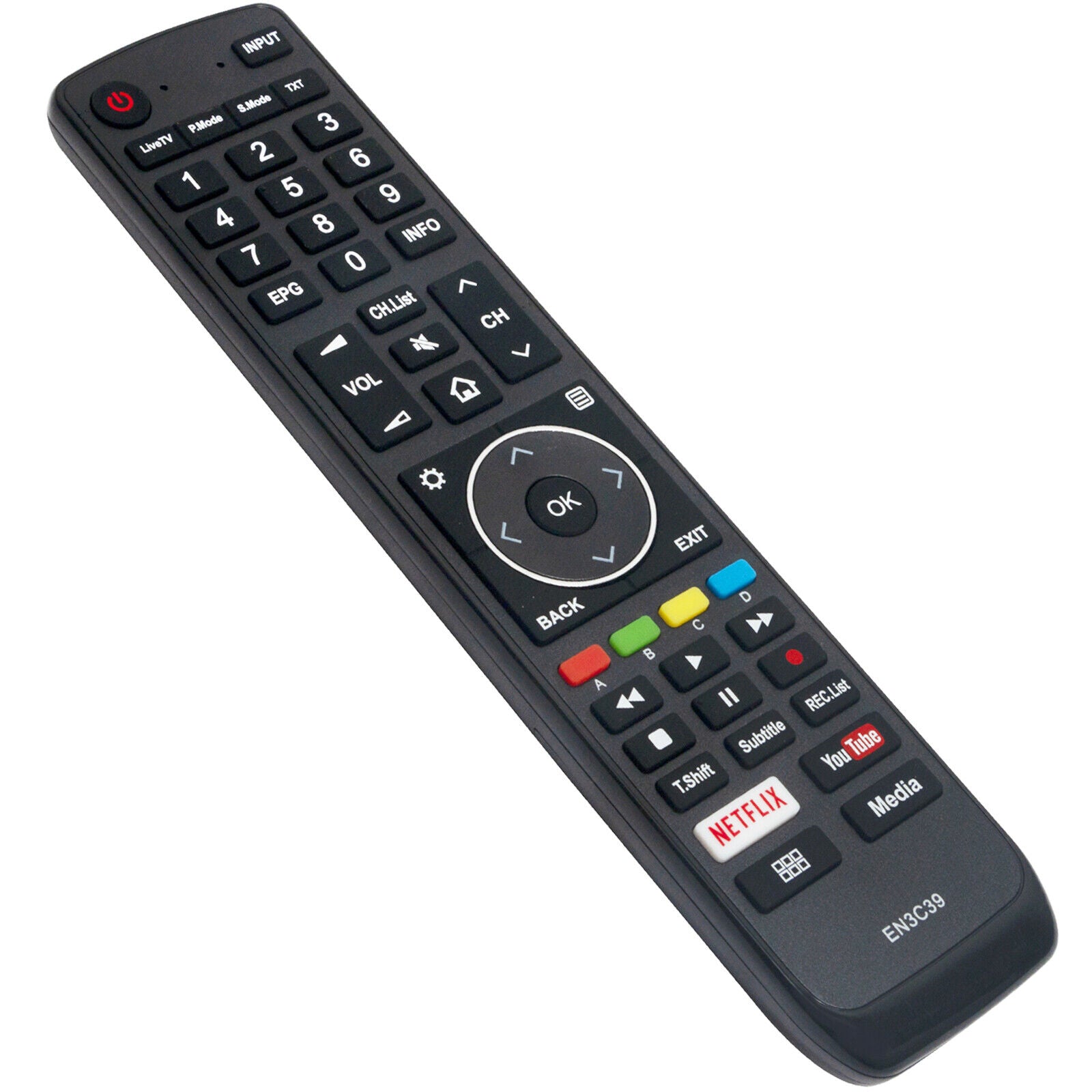 New EN3C39 Remote Control fit for Hisense Smart TV 55N8700UW 65N8700UWG 50M7030UW 55M7030UWG 65M7030UWG 75N9700UWG ENC3C39 50N7 55N7 65N7 75N7 65N8 75N9 55PX 65PX 50P7 55P7 65P7 75P7 65P8 75P8 65P9 - Office Catch