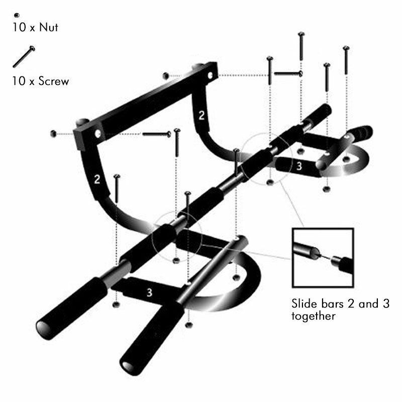 Portable Pull Up Abs Exercise Doorway Fitness - Office Catch