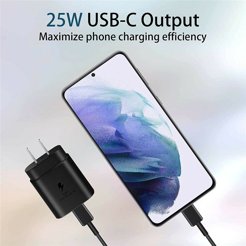 Samsung 25W Super FAST Wall Charger for Note S8/10/S20/S20/S21+ - Office Catch