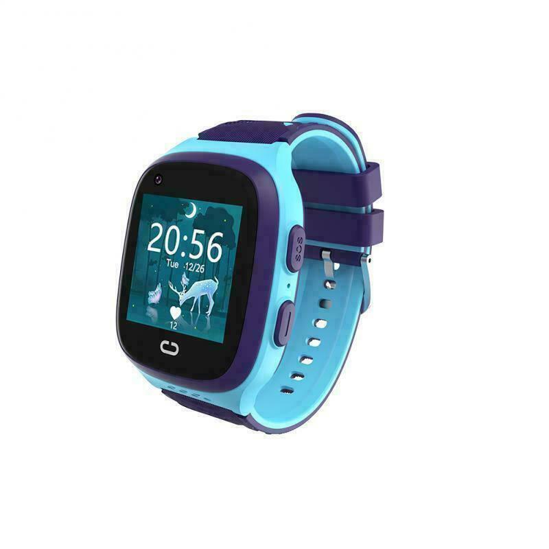 Smart Watch 4G For Kids With GPS Tracker WIFI SOS Camera And Video Call Smartwatch Gifts | Blue - Office Catch