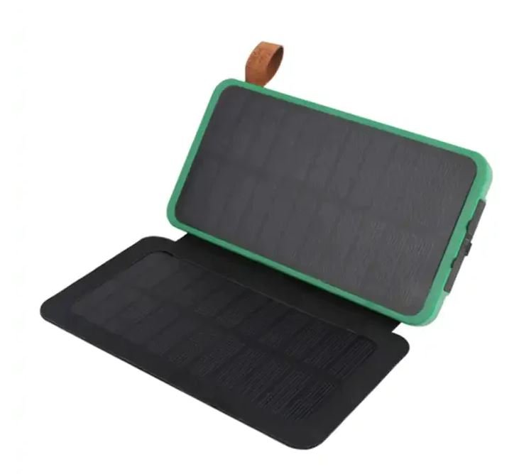 Solar Power Bank Waterproof Wireless 8000mAh QI Fast charger 3 PANELS - Office Catch