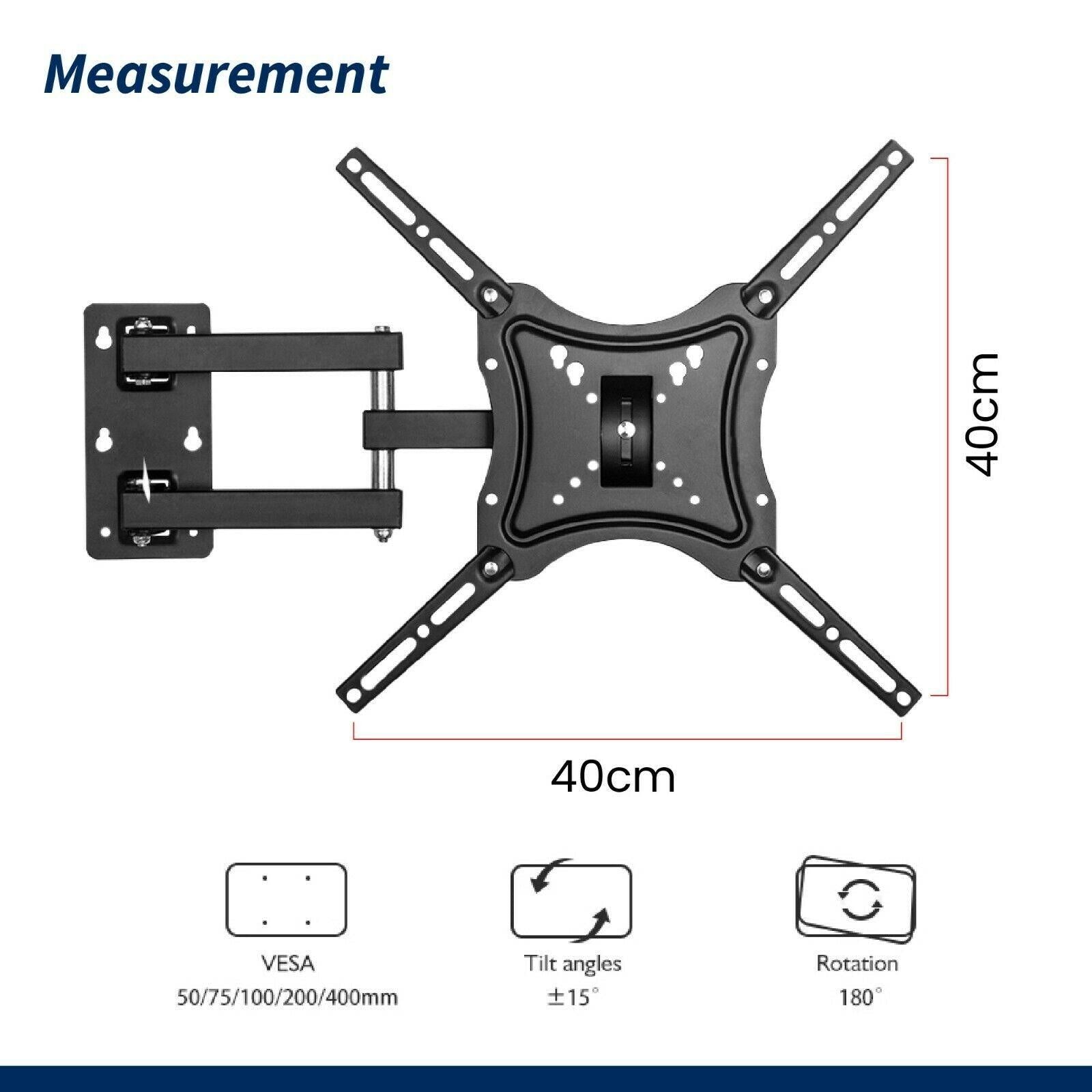 Swivel Tilt Full Motion TV Wall Bracket TV Mount 26-55 Inch Screens LED LCD. - Office Catch