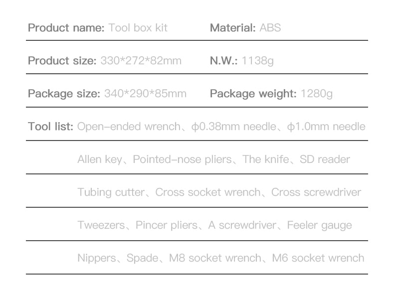 Tool Box Kit For 3D Printer Creality - Office Catch